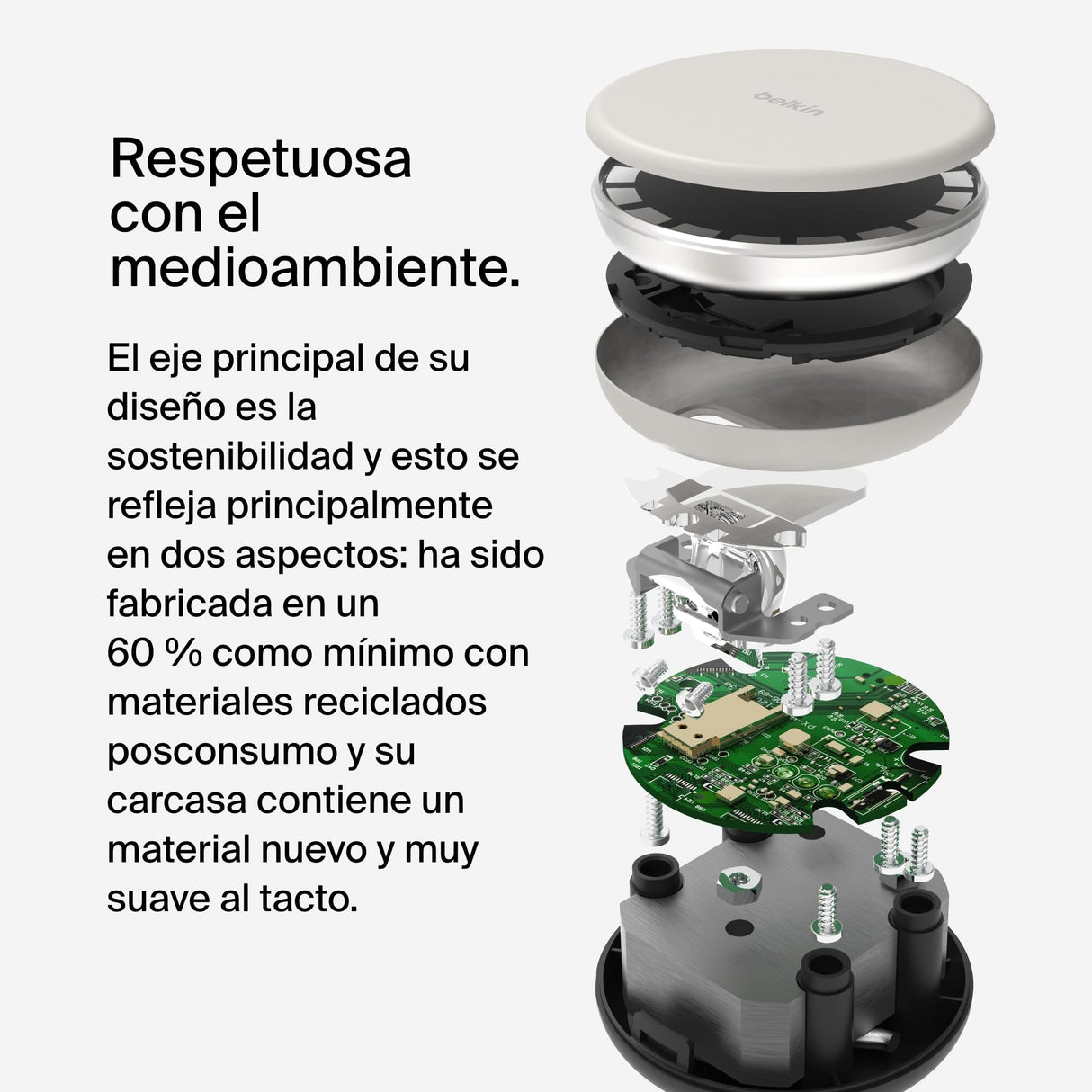 Belkin BoostCharge Pro Cargador MagSafe 2 en 1 con MagSafe de 15 W, Cargador inalámbrico, MagSafe Stand con Carga rápida para iPhone 16, 15, 14, 13 y 12, AirPods y Otros Dispositivos con MagSafe