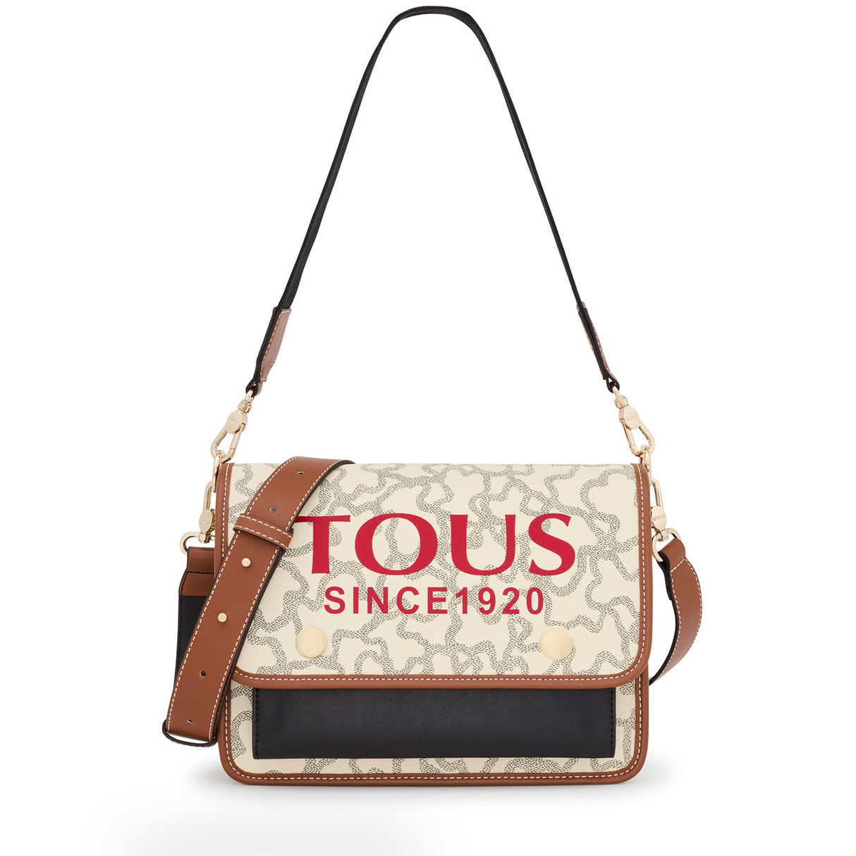 Tous Bandolera M. Audree K Icon Multi-Beige, Bolso Mujer, Mediano