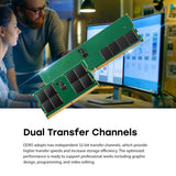 Transcend Módulo de Memoria Long-DIMM 32GB DDR5 4800MHz - JM4800ALE-32G