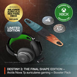 Steelseries Arctis Nova 7X Wireless Auriculares - Destiny 2 Final Shape Edition - Objetos - 2,4GHz + Bluetooth - Batería USB-C - Xbox, PC, PS