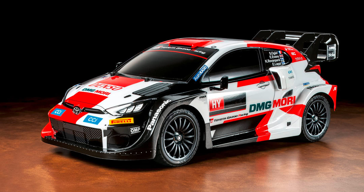 Tamiya 58716 1:10 RC Toyota Yaris Rally 1 Hyb. TT-02 - Coche teledirigido, vehículo, modelismo, ensamblaje, Hobby, Kit RC, sin Pintar