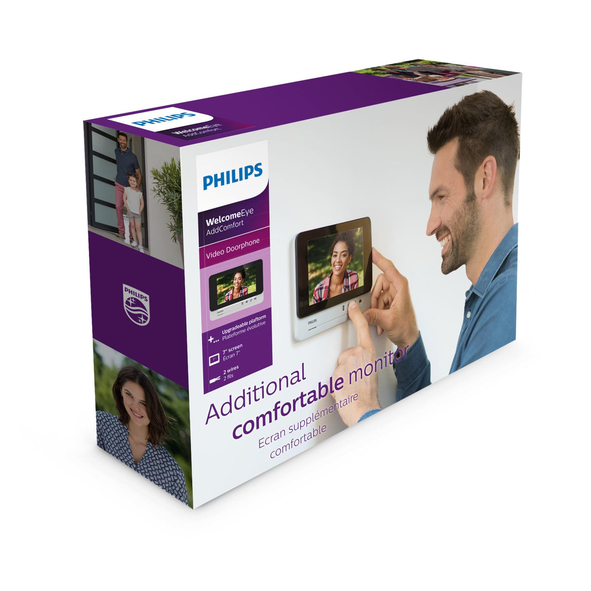 Philips 531003 Monitor Notebook con pantalla Large, Negro, 7"