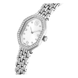 Swarovski Reloj Dextera Octagon, Fabricado en Suiza, Brazalete de Metal, Tono Plateado, Acero Inoxidable