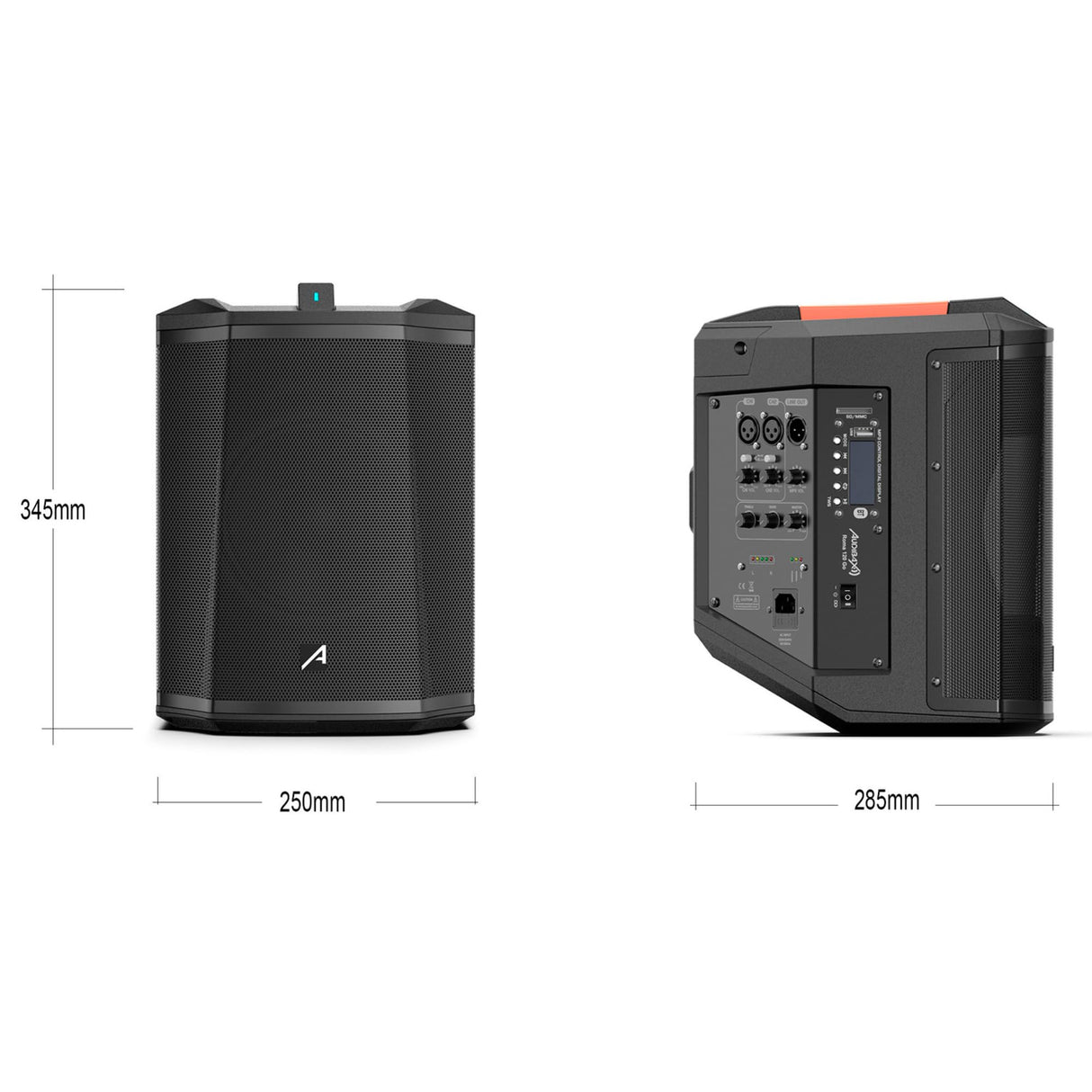 Audibax Roma 120 Go Sistema PA Portátil Bluetooth con Batería Recargable 6.5" 120W