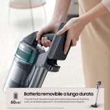 Samsung Aspirazione VS20T7531T1/ET, Samsung Jet 75 Turbo, plata negra, 4 accesorios
