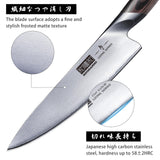 HOSHANHO Juego de Cuchillos de Cocina de 8 Piezas, Juegos de Cuchillos con Bloque de Japoneses Super Steel, Juego de Cuchillos de Chef Profesional Ultra Afilado con Tijeras