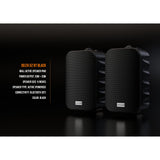 Audibax Delta 52 BT Black Pareja de Altavoces Bluetooth – Altavoces Activos de Alto Rendimiento para Pared – Compatible con Bluetooth - Alto Rango de Frecuencia (80Hz-20kHz) - Sonido Envolvente