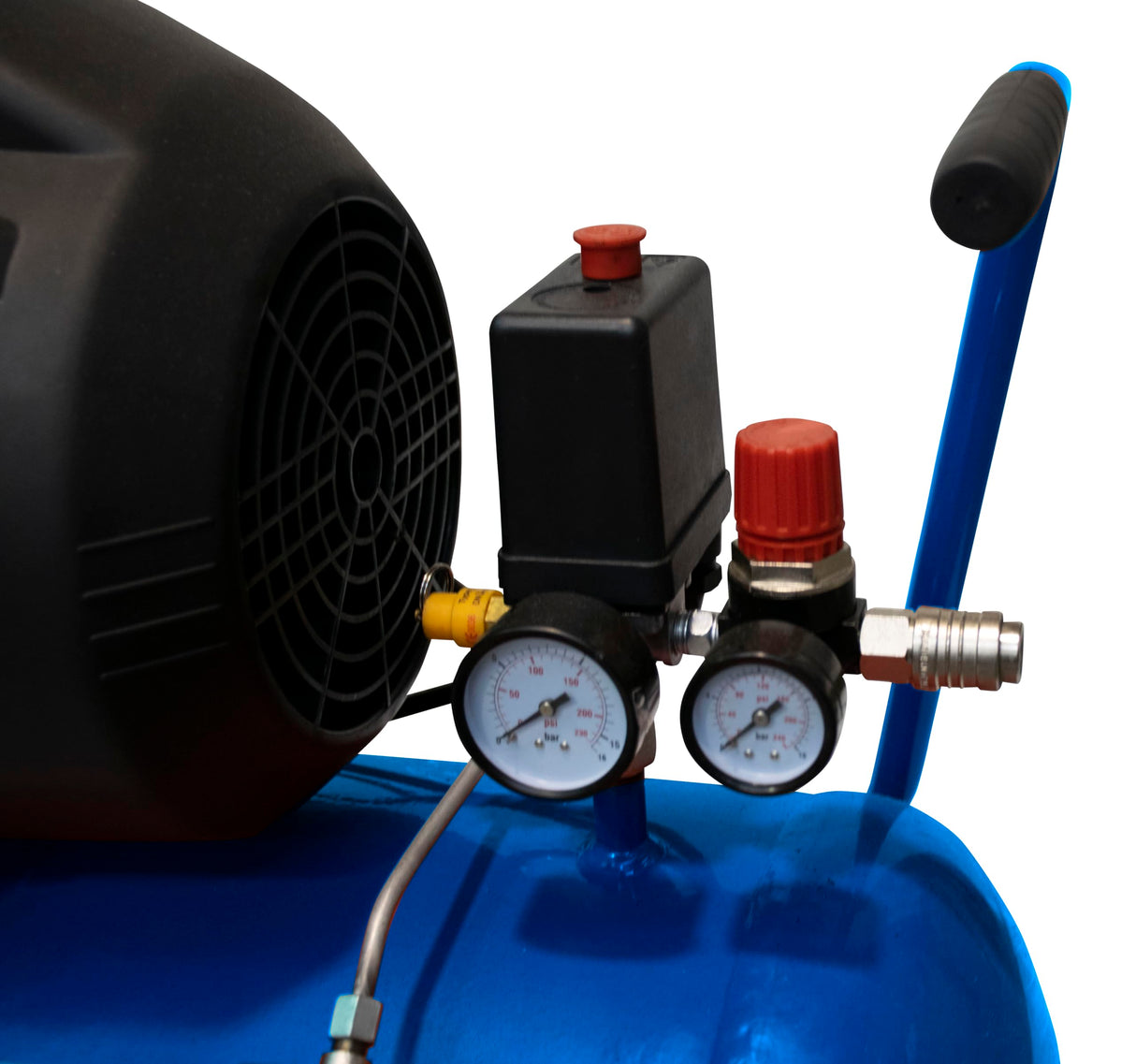 MICHELIN - Compresor de aire portátil MB3650 - Tanque de 50 litros - Motor de 3 hp - Presión máxima 10 bar - Flujo de aire 360 l/min - 21.6 m³/h