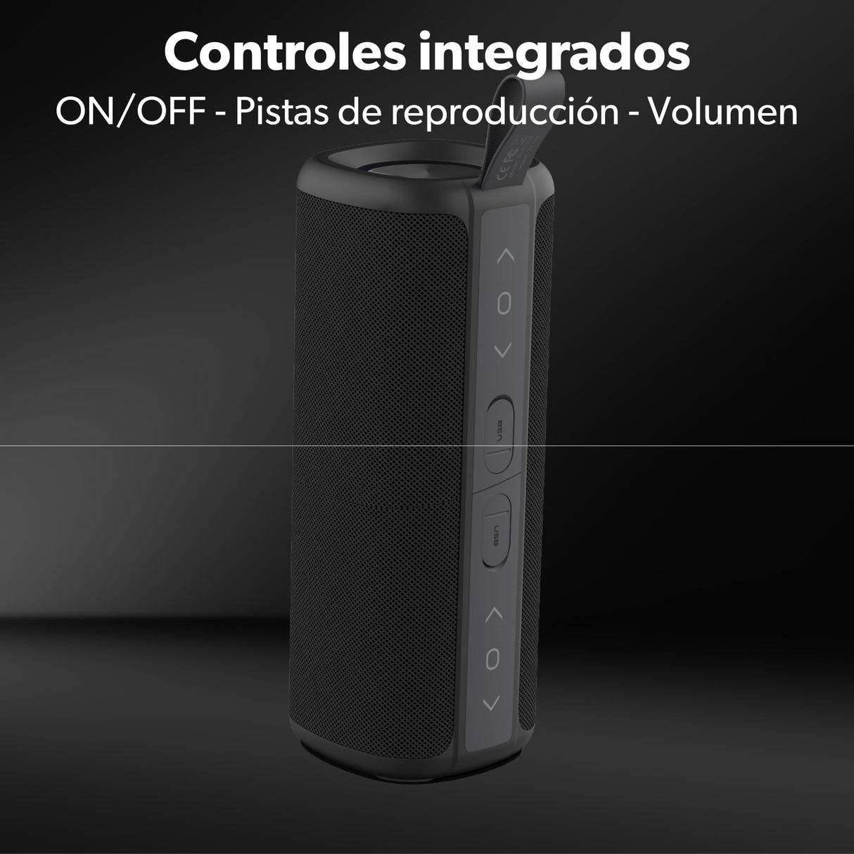 T'nB - Altavoz Bluetooth portátil 2 en 1, Resistente al Agua, Flotante, Resistente al Agua, estéreo, Bluetooth 5.0 Compacto, Controles Integrados, Altavoz inalámbrico, Color Negro
