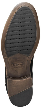 Geox U REZZONICO C, Oxford Hombre, Black, 41.5 EU