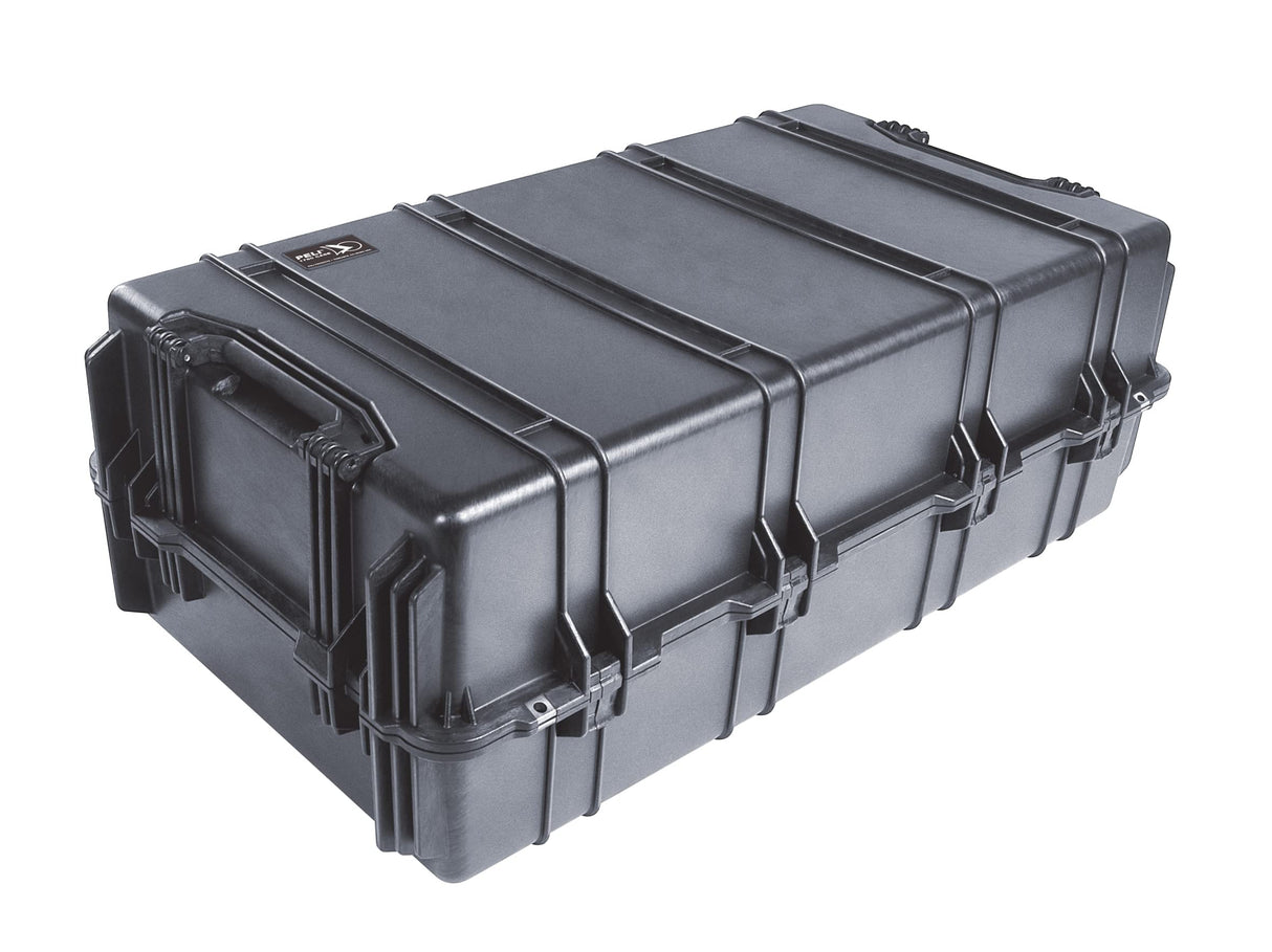 PELI 1780 contenedor de transporte profesional extremadamente resistente, IP67 estanco e impermeable al polvo, 216L de capacidad, fabricado en EE.UU., sin espuma, color negro