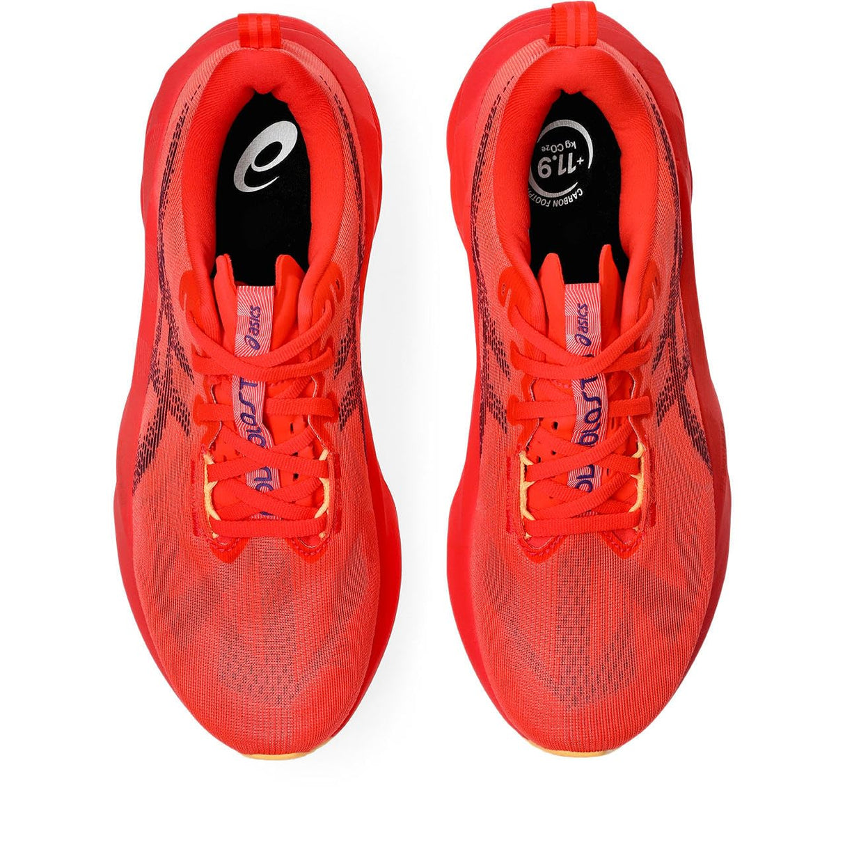 ASICS Novablast 5, Sneaker Hombre, Flash Red Edo Purple, 43.5 EU