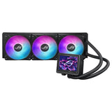 ASUS ROG Ryujin III 360 ARGB Extreme - Sistema de refrigeración AiO con Bomba Asetek Gen8 V2, Ventiladores magnéticos Reforzados, LCD de 3.5'', monitorización del Hardware y GIF Personalizados