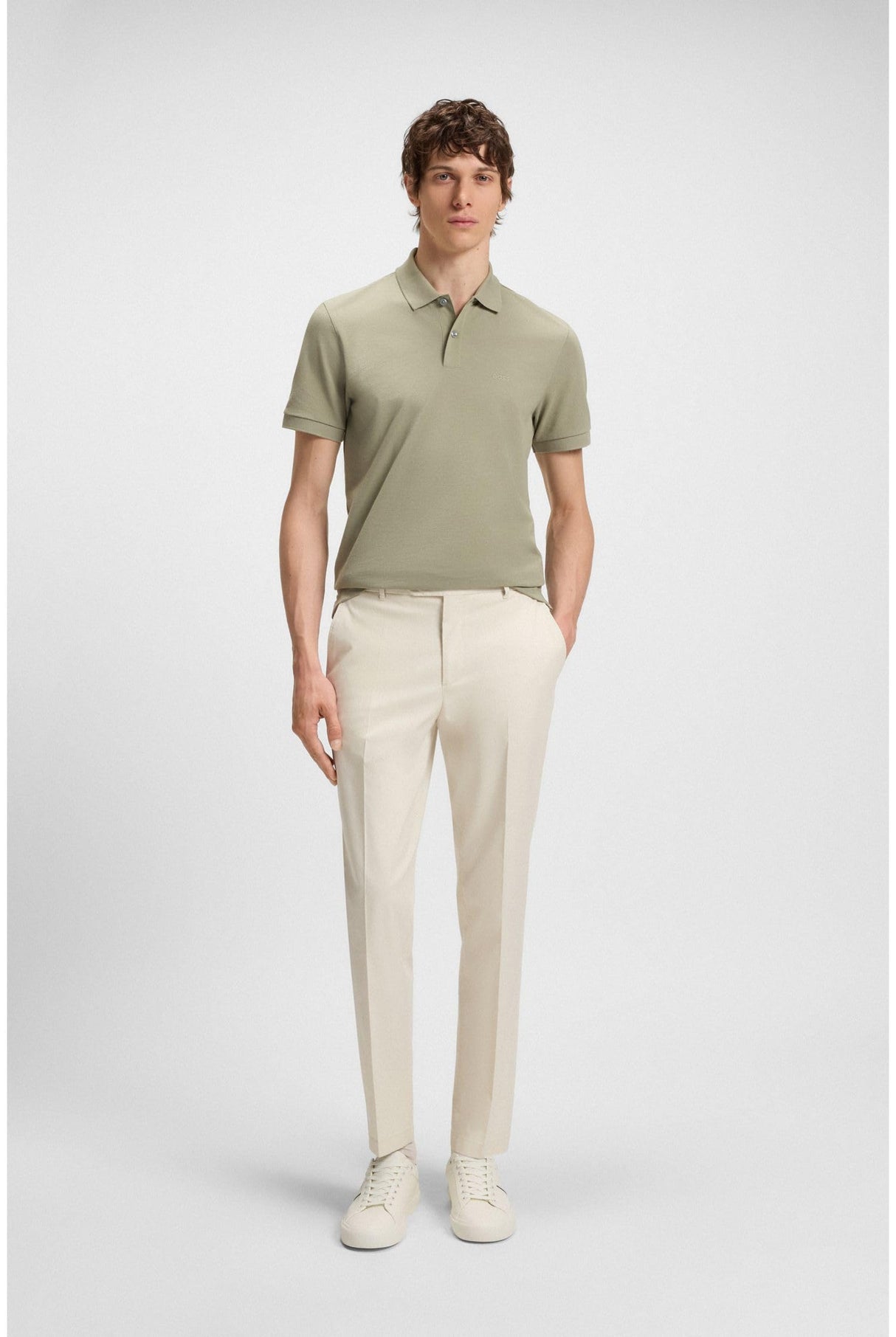 BOSS Aiden_Tenn_grltp, Tenis para Hombre, Natural, 43 EU