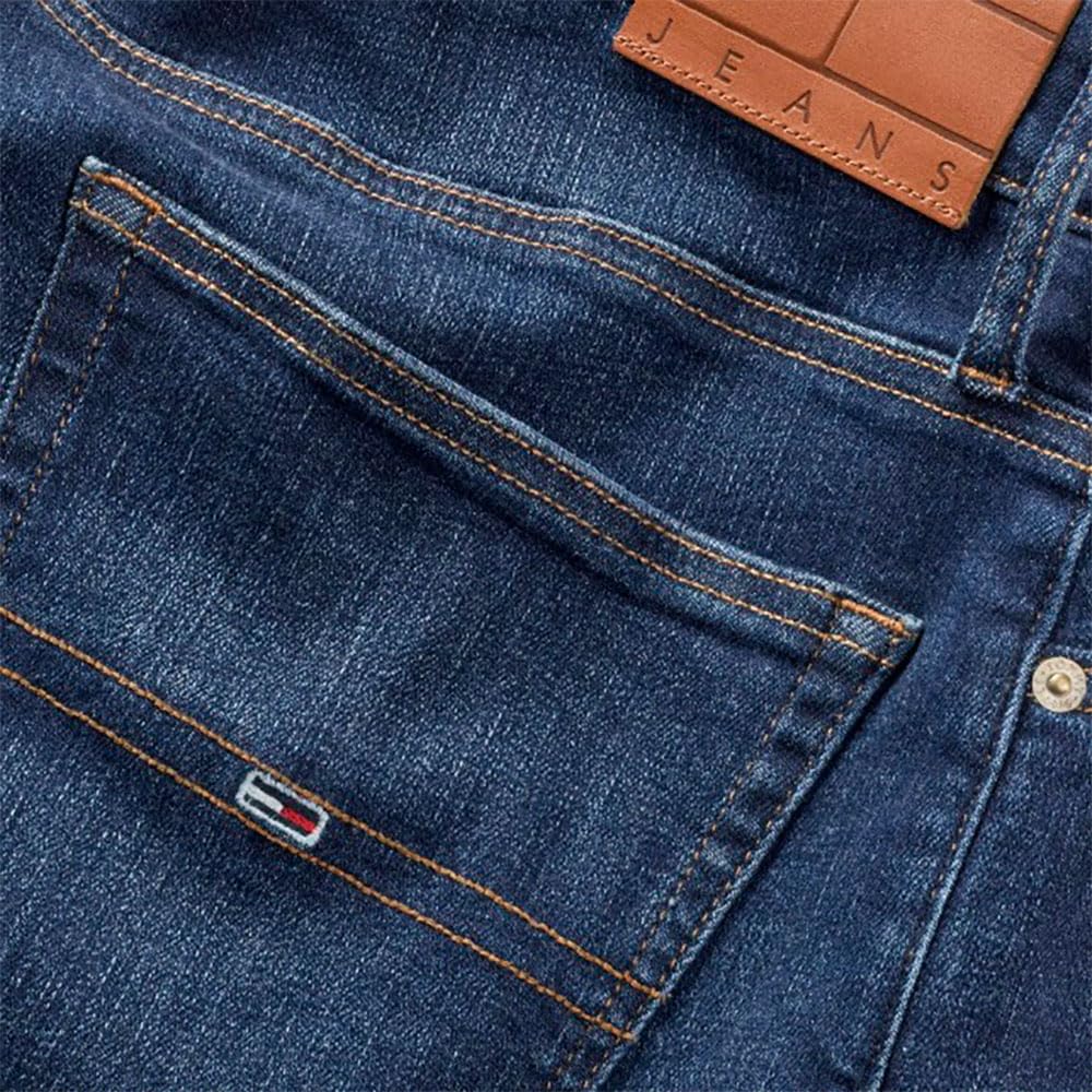 Tommy Jeans Ryan Slim Str Ai0255 Dm0dm21892 Pantalones, Mezclilla (Denim Dark), 34W / 36L para Hombre