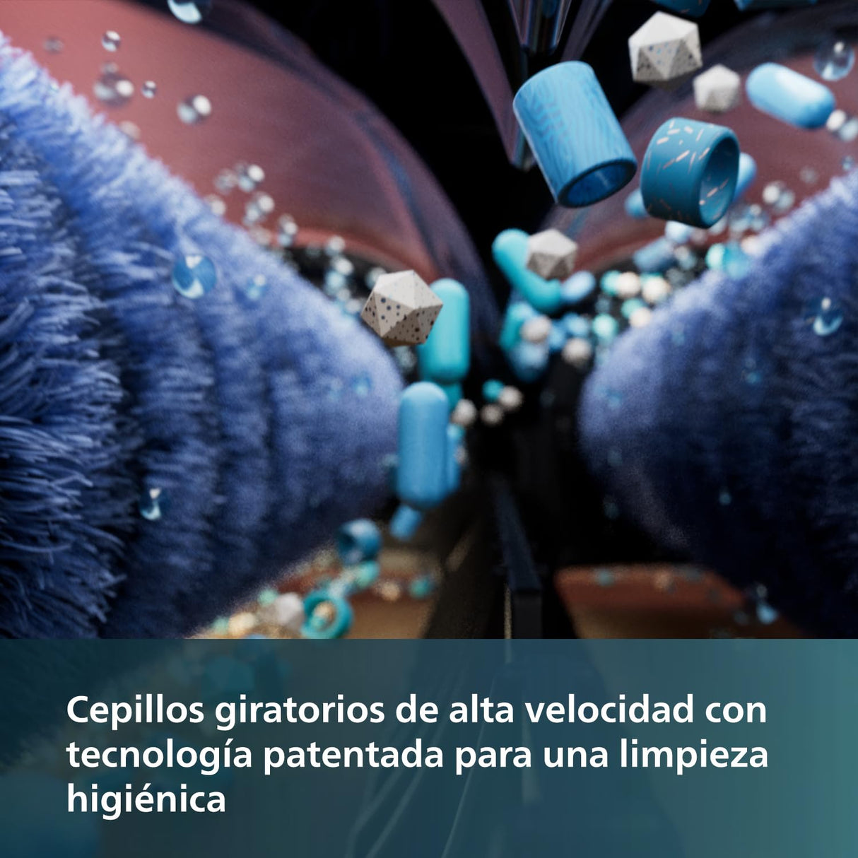 Philips Aspiradora sin Cable Wet & Dry Serie 7000, Aspira y Friega, Autolimpieza Automática, hasta 25 min de Autonomía y 180m2, 3 Modos de Limpieza, Gris Antracita/Champán (XW7110/01)