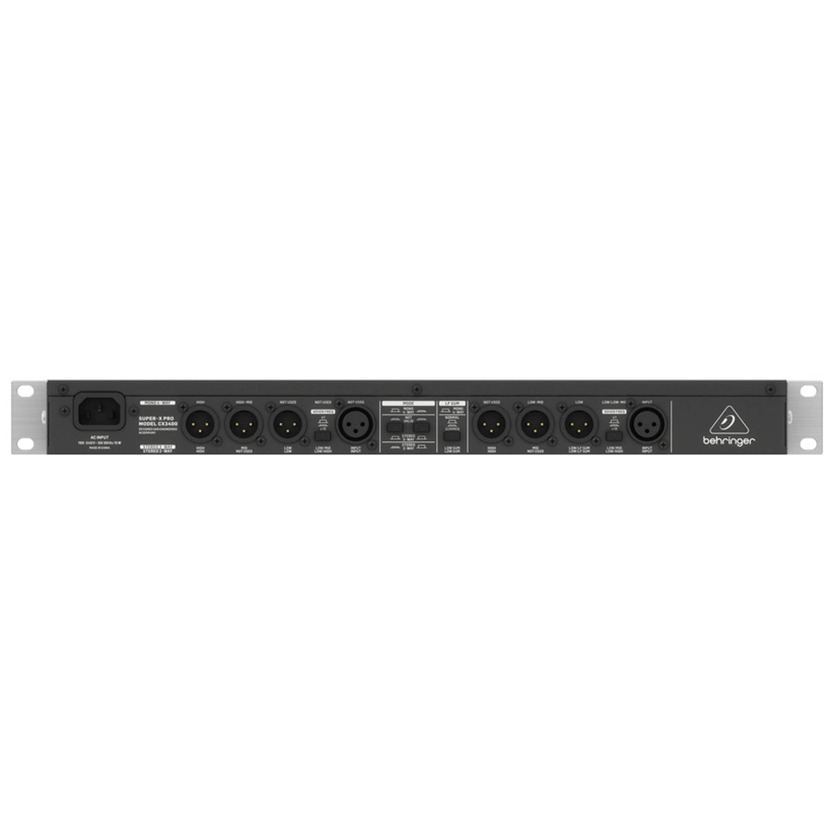 Behringer CX3400 V2 Crossover Estéreo De 2 Vías/3 Vías/Mono De 3 Vías De Alta Precisión Con Limitadores, Retardos Del Tiempo Ajustables Y Corrección De Bocina De C