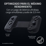 Razer Kishi V2 Pro - Mando de juegos móvil para Android (HyperSense Haptics, Puente Extensible, Carga Passthrough, Audio de 3,5 mm, USB-C, Modo de Mando Virtual) Negro