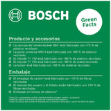 Bosch Home and Garden nivel láser de líneas cruzadas UniversalLevel 360 con trípode prémium + pinza universal MM 3(líneas en vertical horizontal,incl. 360° para alineación por toda estancia)