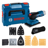 Bosch Professional 12V System GSS 12V-13 - Lijadora orbital a batería (Brushless, 3 platos, bolsa para polvo, en L-BOXX)