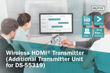 DIGITUS DS-55320 Click & Present Mini - Transmisor HDMI para ampliación - Unidad transmisora HDMI para DS-55319 - No Requiere Controladores - True Plug & Play - Plata/Negro