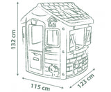 Smoby-Casita Infantil Jura Lodge Smoby Life- Material Reciclado (53%), 2 Ventanas y 2 Puertas de Entrada, Medidas (LxAnxAl): 115,4 x 123,3 x 132 cm. A Partir de 2 años (7600810503)