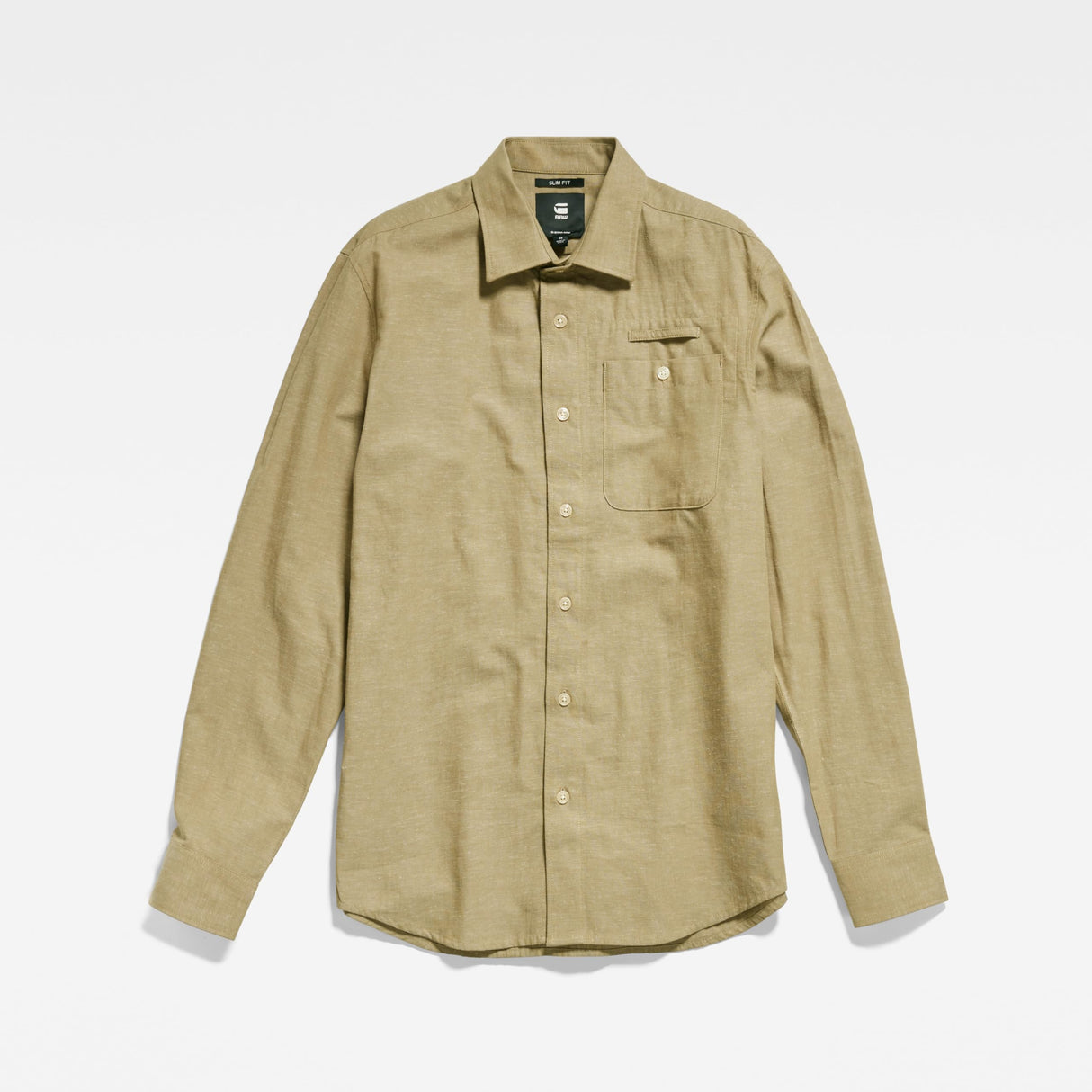 G-Star Para Hombre Camisa Bristum 2.0 Slim , Beige (tree house D23553-D187-C941), S