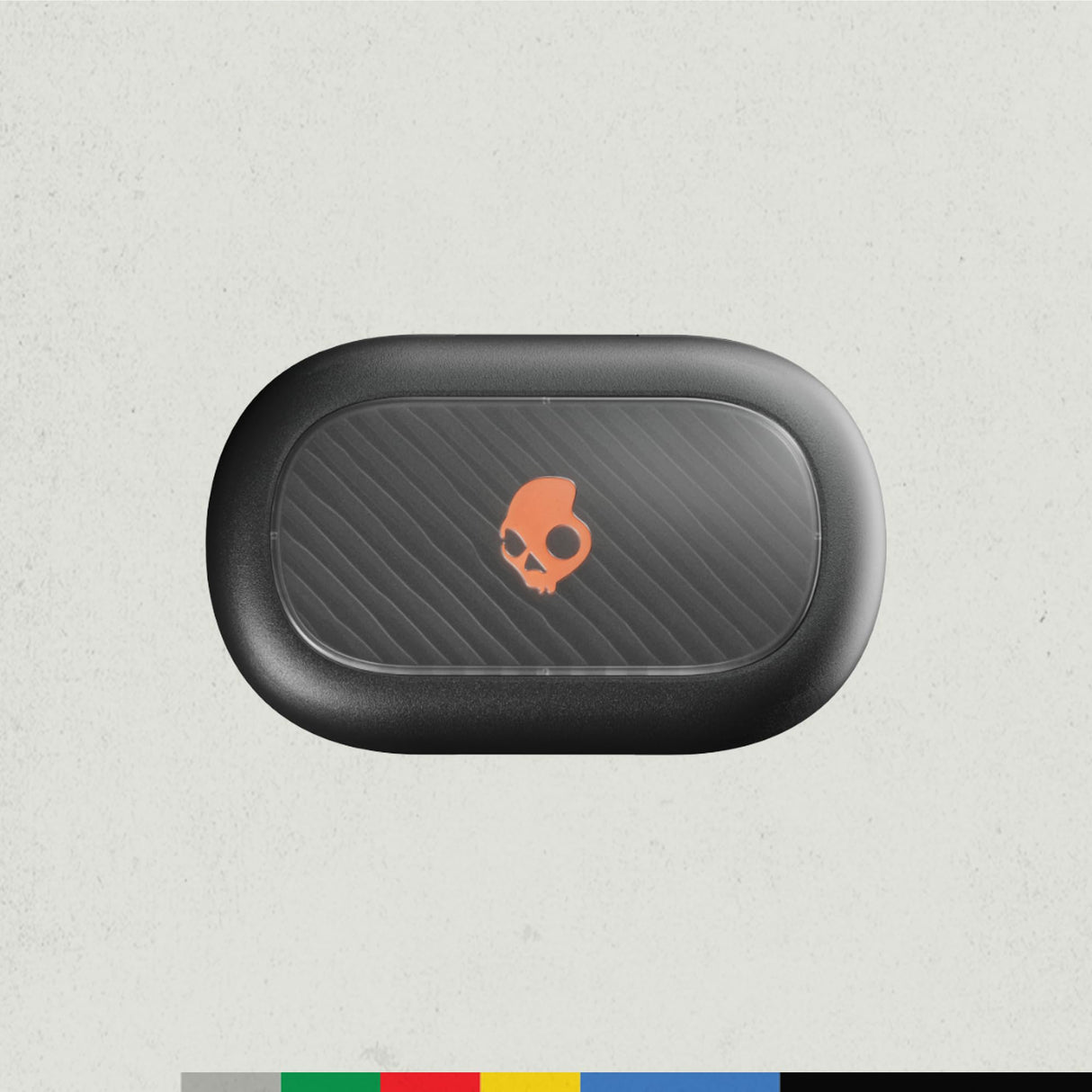 Skullcandy Push ANC Active Auriculares In-Ear Inalámbricos, 58 h de Autonomía, Impermeabilidad IP67, Carga Inalámbrica, Micrófono, Compatibles con iPhone y Android. True Black/Orange
