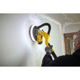 STANLEY FATMAX SFMEE500S-QS Lijadora Eléctrica para Panel de Yeso, con Cable, Potencia de 750 W, Diámetro de Disco 225 mm, Velocidad 1700 rpm, Anillo de Luz LED, Extensible hasta 1.8 mts