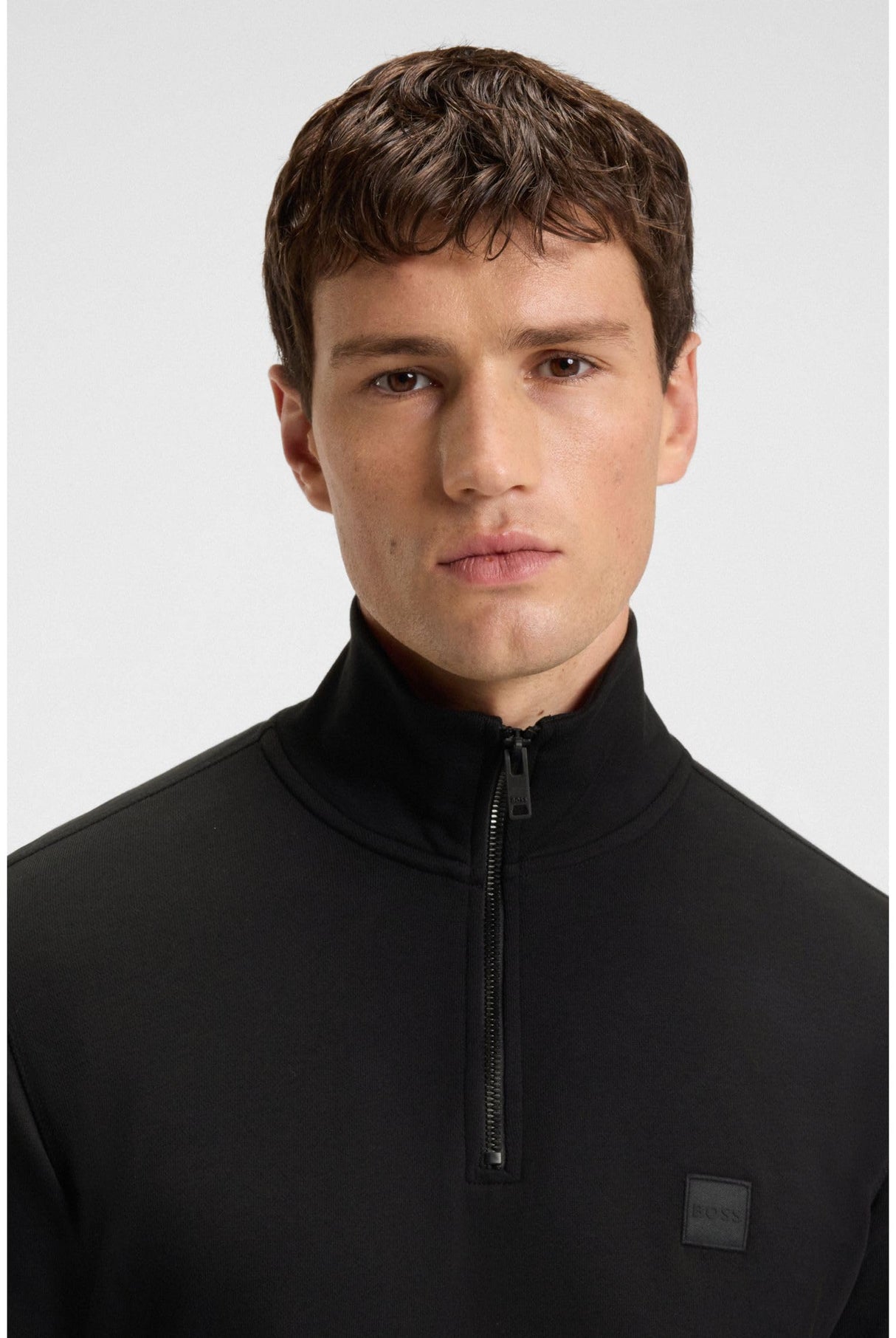 BOSS Zetrust, Sudadera para Hombre, Black1, L