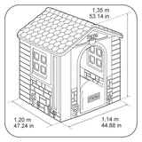FEBER - Wonder House, Casita Wonder con Puerta, Buzón, Balcón Trasero y 2 Ventanas, Sistema Anti-UV Que da Resistencia al Color y Plástico, Fácil Montaje, para Niños de 2 a 7 años, Famosa (800013046)