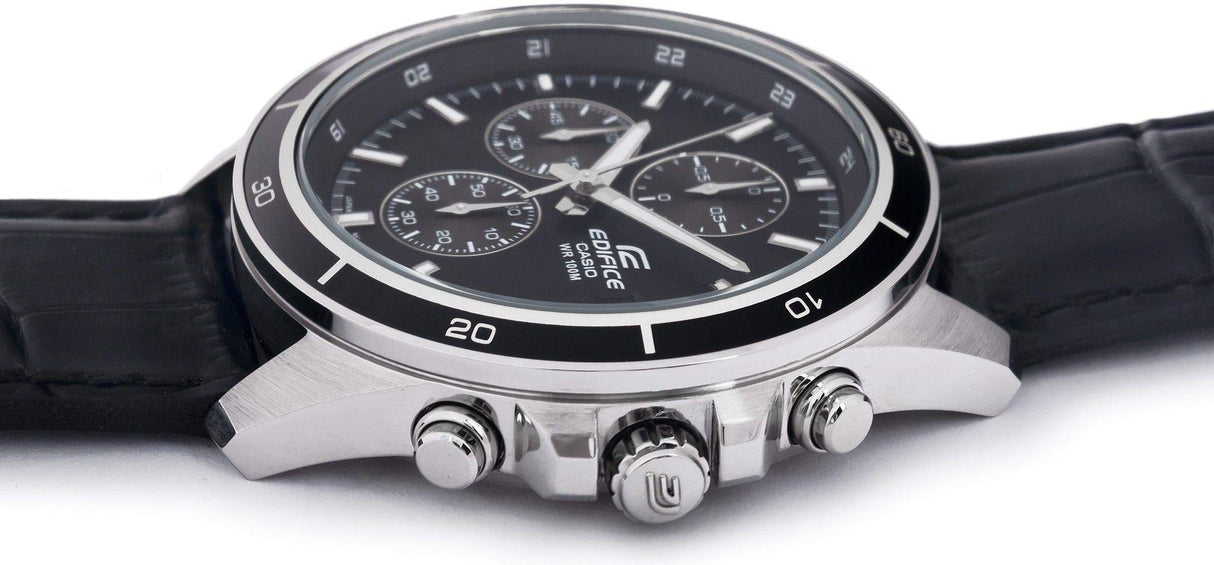 Casio Reloj Analogico para Hombre de Cuarzo con Correa en Cuero EFR-526L-1AVUEF