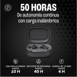 JBL Live Flex 3 Auriculares inalambricos de botón True Wireless con cancelación de ruido adaptable, hasta 50 horas de reproducción, Bluetooth, audio de alta resolución, negro