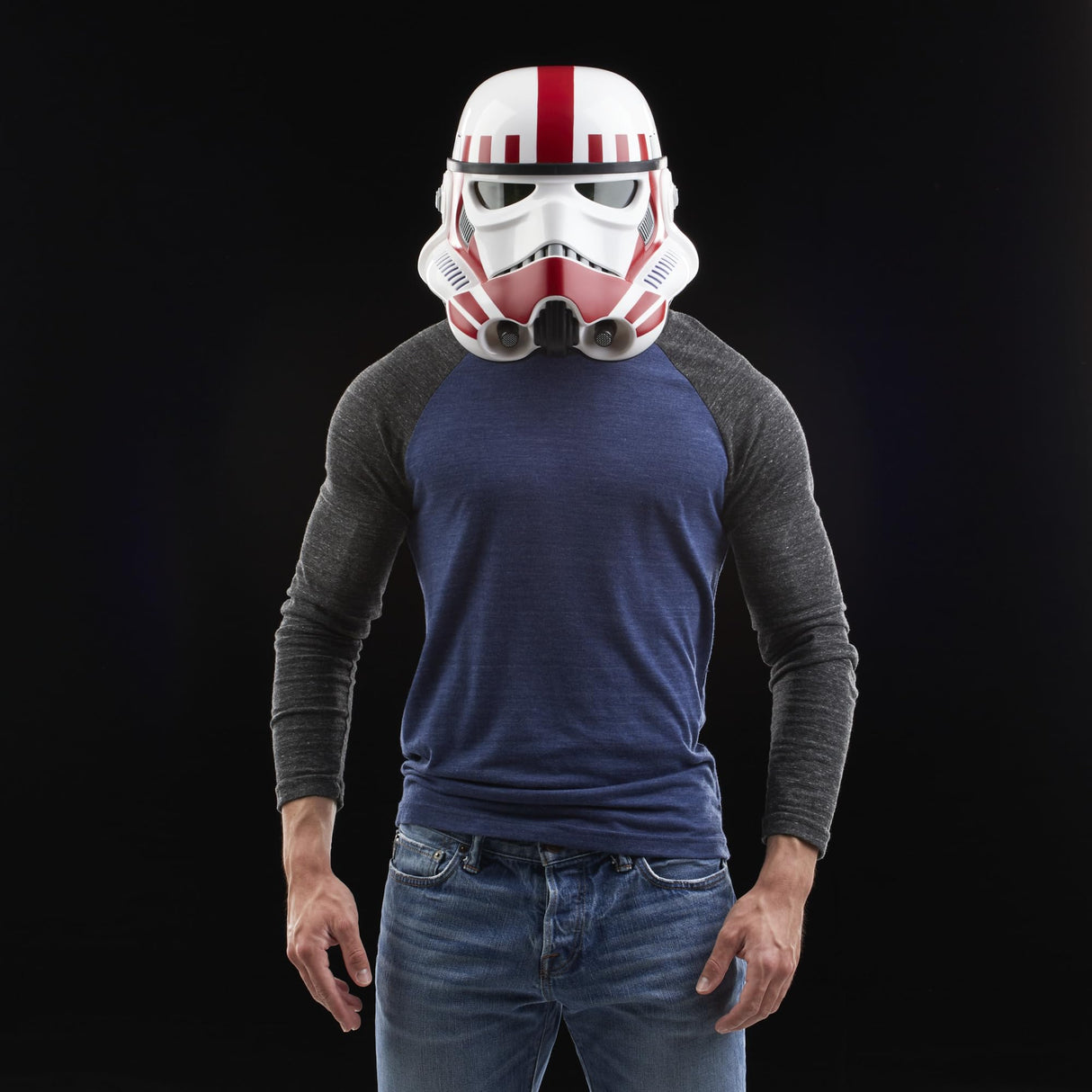 Star Wars The Black Series - Casco electrónico Premium de Imperial Shock Trooper Battlefront - Artículo de colección para Adultos - Juego de rol
