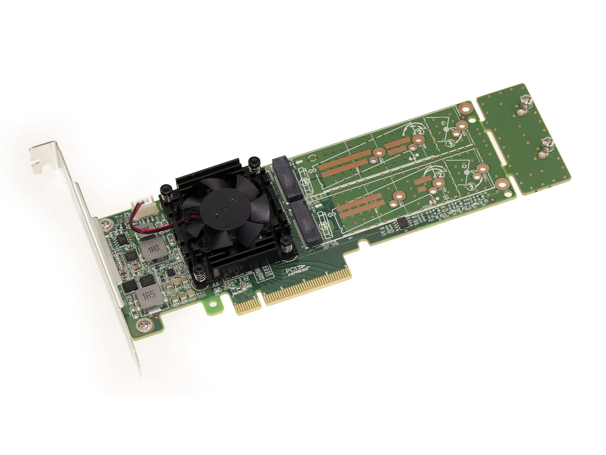 Kalea-INFORMATIQUE Tarjeta controladora M2 PCIe 3.0 x8 para 4 Unidades SSD M.2 NVMe M Key. Conjunto de Chips PLX PEX 8747