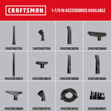 CRAFTSMAN CMXEVBE18690 Aspiradora portátil de Uso General con Cepillo para Polvo de Polvo y Accesorios, Color Rojo