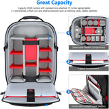 Neewer Maletín con Ruedas 2 en 1 para Cámaras: Antigolpes Acolchado y Extraíble, Asa Retráctil Oculta, para Cámara, Trípode, Flash, Lentes y Portátil. para Viajes en Avión