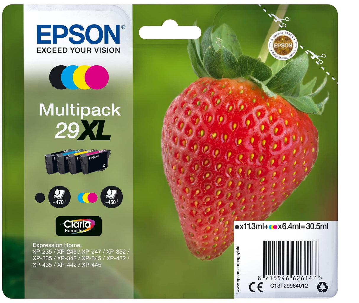 Epson C13T29964022 - Cartucho de tinta, multi-pack XL