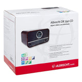 Albrecht DR790CD Radio Digital Dab+, 27790, multifunción, Incluye Reproductor de CD y Bluetooth, Carcasa de Madera en marrón Oscuro