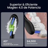 Cepillo eléctrico Oclean X Elite 10, AI cepillado personalizado，Pantalla táctil con seguimiento de 12 áreas, 40°de oscilación, 5 Modos, Temporizador, 40 Días, Pronóstico del tiempo, IPX7, Negro