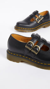 Dr Martens Mary Jane, Merceditas Mujer, Negro (Black Smooth), 37 EU