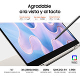 SAMSUNG Galaxy Book3 Pro 360 - Portátil convertible 16" WQXGA+ (Intel Core i7-1360P, 16GB RAM, 512GB SSD, Intel Iris Xe, Windows 11) Grafito - Teclado QWERTY español