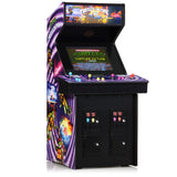 Numskull quarter arcades TMNT Tortugas en el Tiempo Edición Coleccionista Mini Arcade - Réplica de Madera auténtica a Escala 1/4, ROM Original, batería Recargable y Altavoces de 3 W para entusiastas
