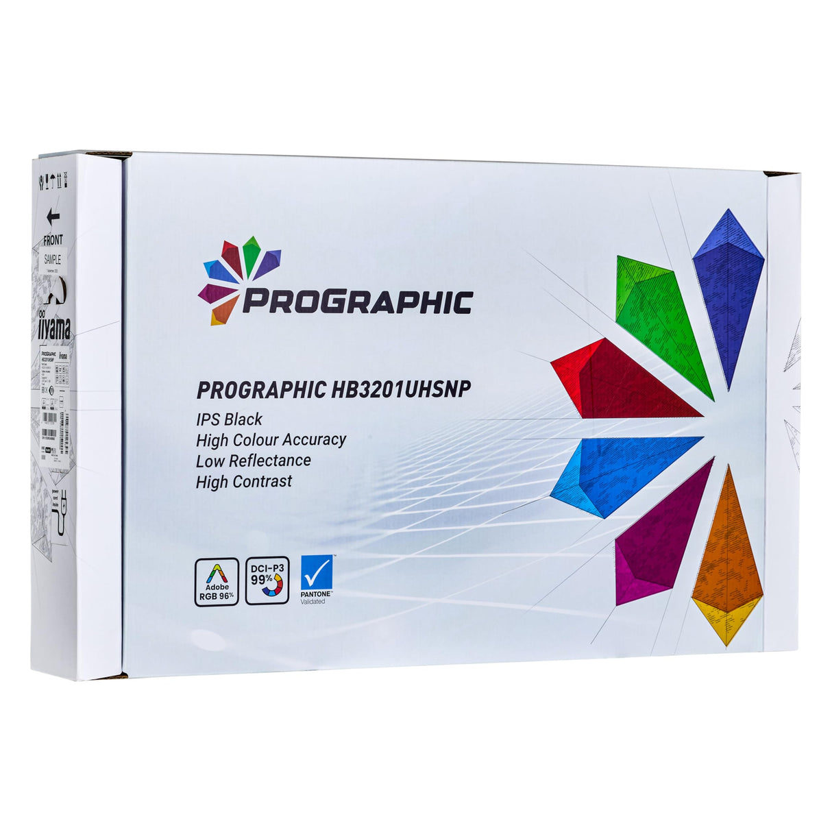 iiyama ProGraphic HB3201UHSNP-B1 32 IPS (DCI-P3 99%, sRGB 100%, validado por Pantone), UHD 3840 x 2160, 4 ms, 1 HDMI, 1 DP, 1 USB Tipo C 96 W PD, Salida DP