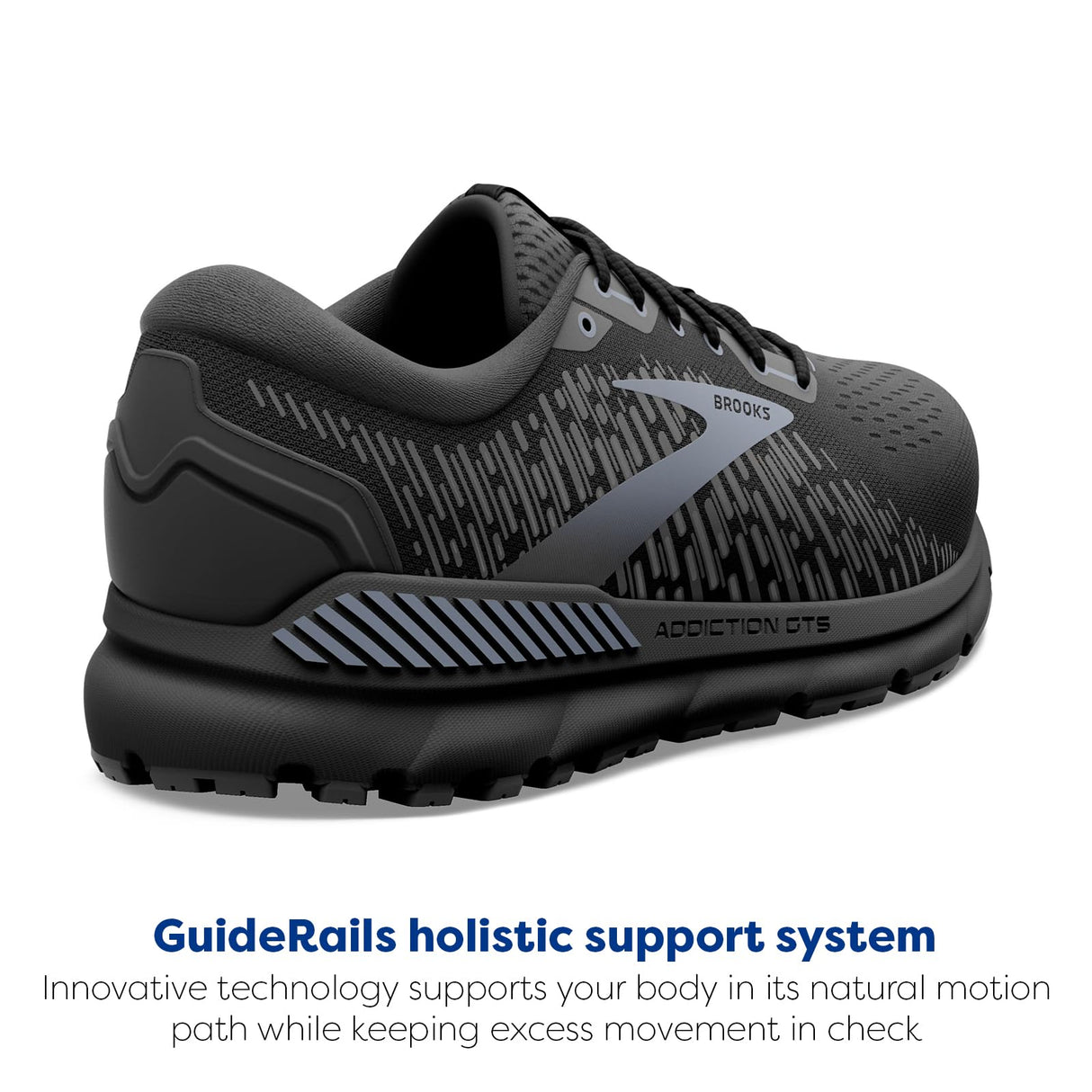 Brooks Addiction Gts 15, Zapatillas para Correr Hombre, Black Black Ebony, 42.5 EU