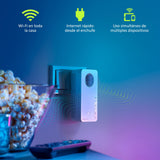 Devolo Magic 2 WiFi 6 Multiroom Kit, Adaptador WiFi Powerline, hasta 2.400 Mbps, Toma Mesh WiFi, 2X conexión Gigabit LAN, Punto de Acceso, Blanco