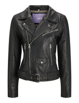JJXX JACK&JONES JXCALVIN Leather Biker JKT Noos Chaqueta de Cuero, Black, XS De Las Mujeres