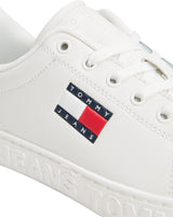 Tommy Jeans Tjw Logo Outsole Sneaker ESS En0En02703, Parte Superior Baja Mujer, Yellow (Yellow Dahlia), 37 EU