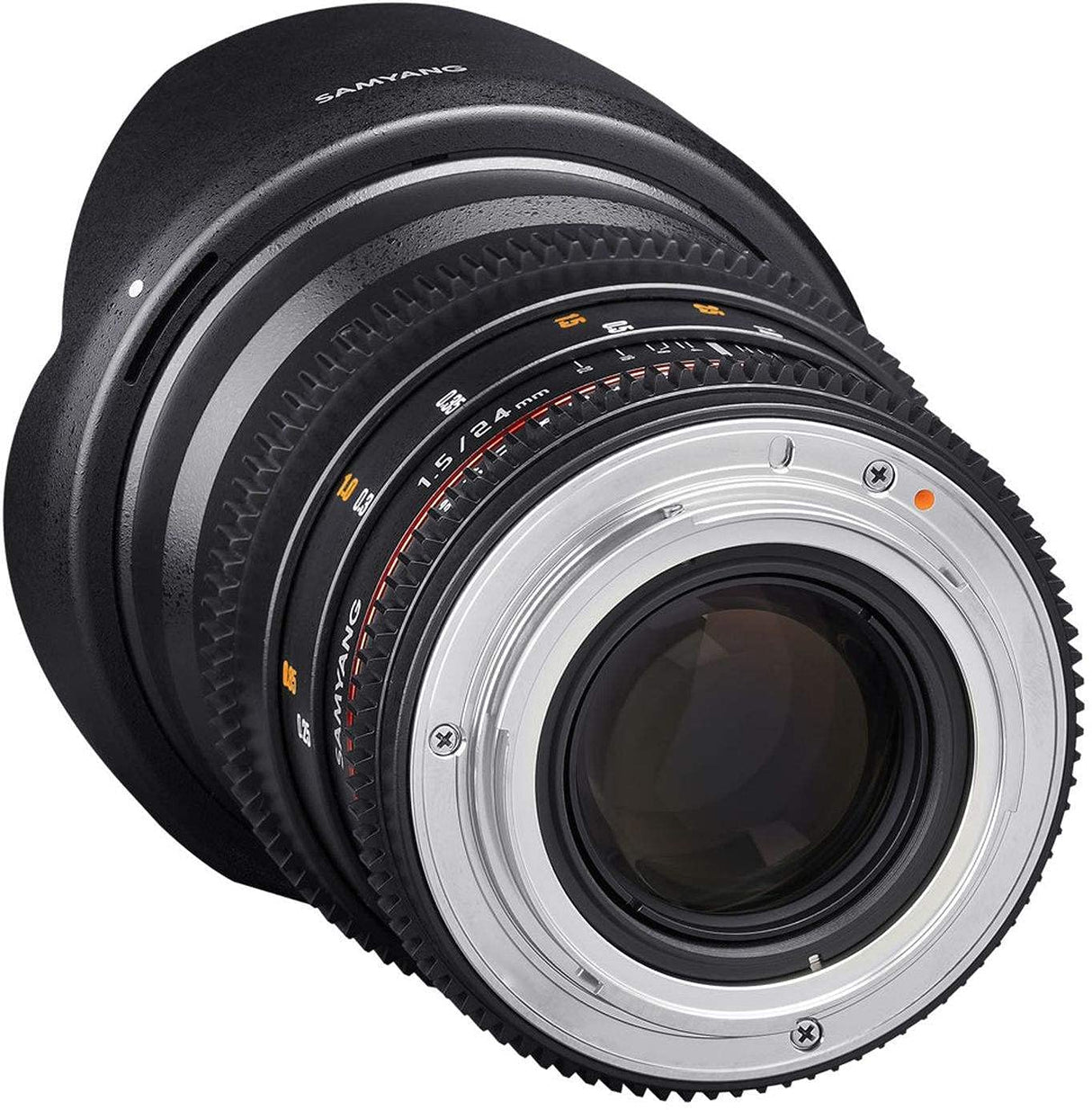 Samyang F1312810101 - Objetivo para vídeo VDSLR para Fuji X (Distancia Focal Fija 24mm, Apertura T1.5-22 ED AS IF UMC II, diámetro Filtro: 77mm), Negro