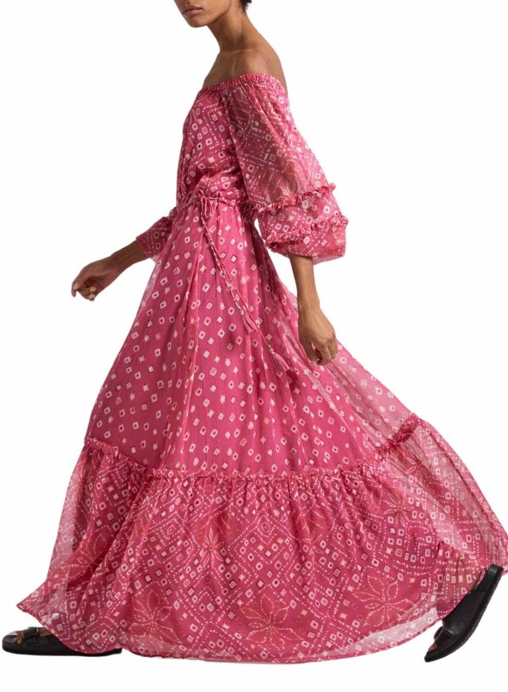 Pepe Jeans Marlene Vestido Mujer, Rosa (English Rose Pink), S